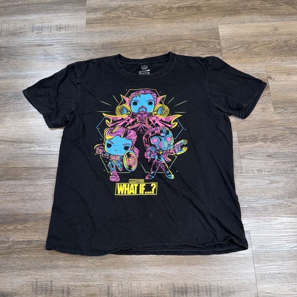 Funko Pop Shirt Adult Large What If Marvel Characters Anime